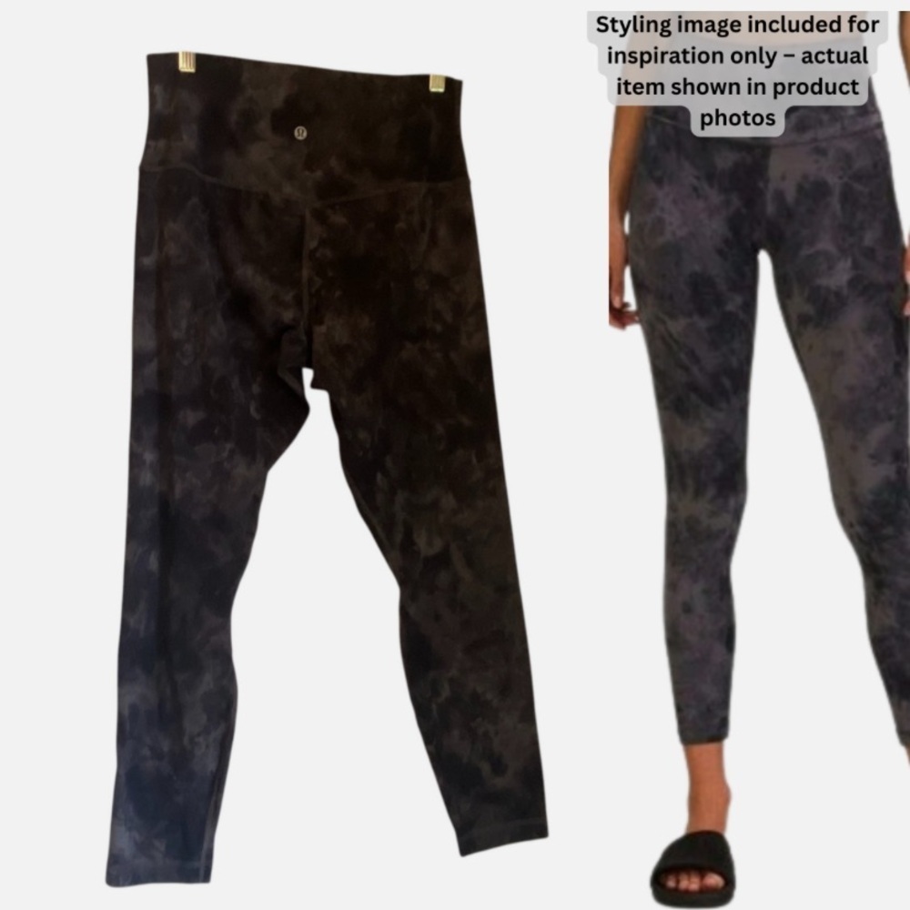Lululemon Align High Rise Pant Diamond Dye Pitch Graphite Gray Size 10 *Note